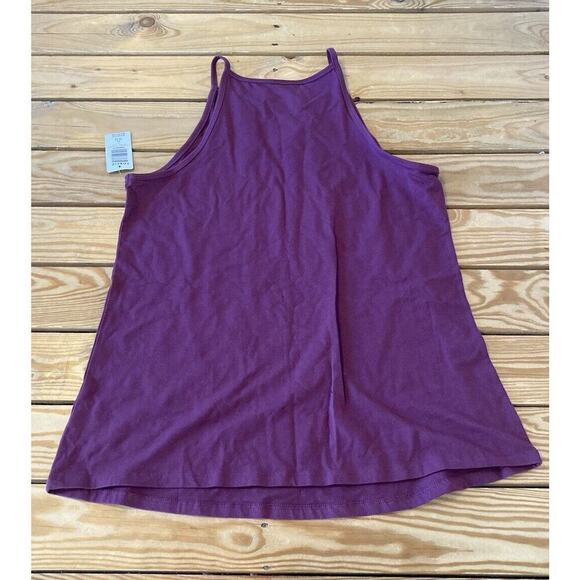 NWT $22.50 Torrid High Neck Tank Top Size 2 Women’s Purple - Picture 2 of 6
